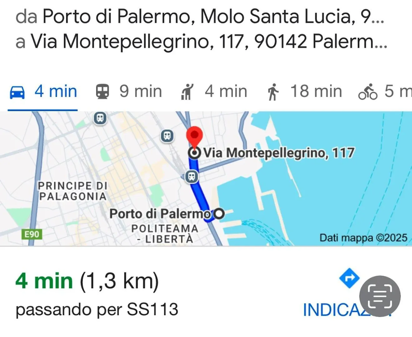לינה וארוחת בוקר Molo Sbriju - Palermo Centro איטליה